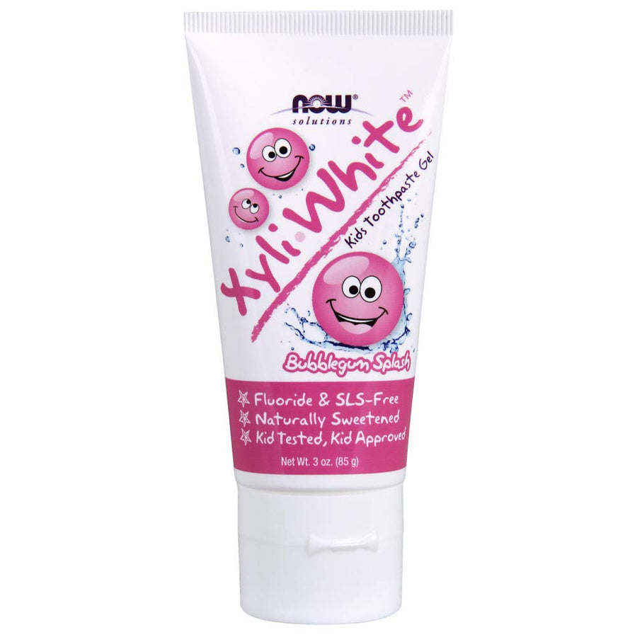 NOW XyliWhite Bubblegum Splash Toothpaste Gel for Kids,