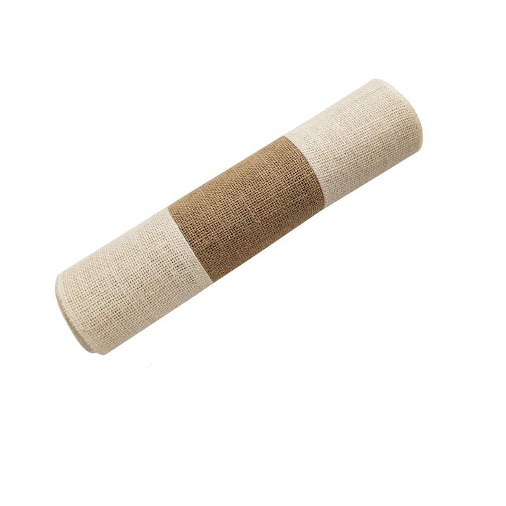 Burlap Table Runner 12&#39;&#39; x 108&#39;&#39; Rustic Wedding Table Runner-Dining Kitchen Table Runner Thanksgiving Baby Shower Farmhouse Picnic Easter Burlap Table Runner Decor(Light Color Edge)