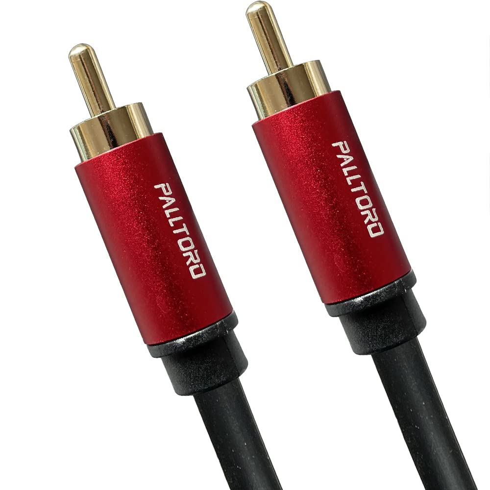 PALLTORO 2 RCA Cable, [ Hi-Fi, Double Shielded ] 2RCA M