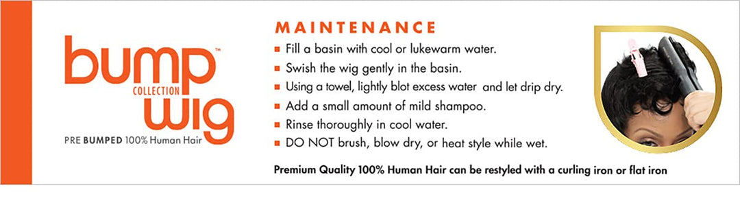 Bump Human Hair Wig - Fab Fringe-Fall Leaf