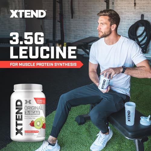 XTEND Original BCAA Powder 7g BCAA and 2.5g L-Glutamine, Sugar Free Post Workout Muscle Recovery Drink with Amino Acids for Men &amp; Women, 90 Servings