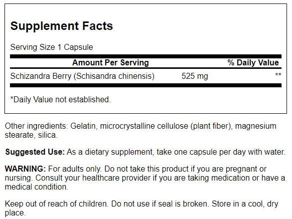 Swanson Full Spectrum Schizandra Berries - Herbal Suppl