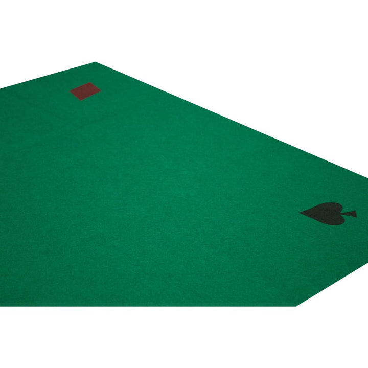 GSE 40 x 40 Casino Poker Card Playing Tabletop Felt Layout Mat, Playing Card Poker Games Square Table Mat