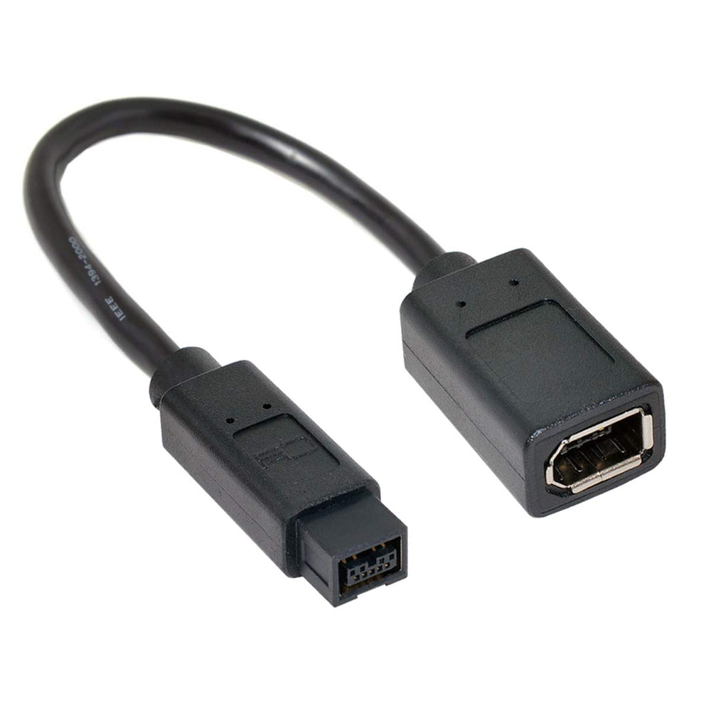 cablecc IEEE 1394 6Pin Female to 1394b 9Pin Male Firewi
