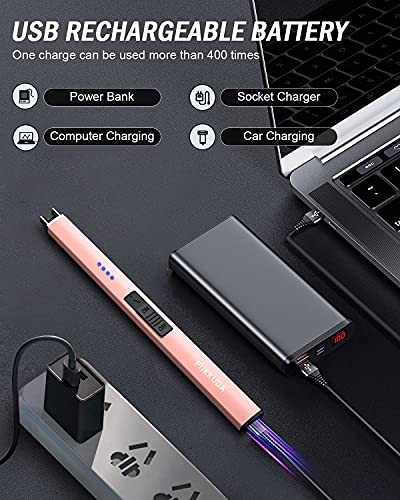 Electric Candle Lighter Plasma Arc Lighters Windproof &