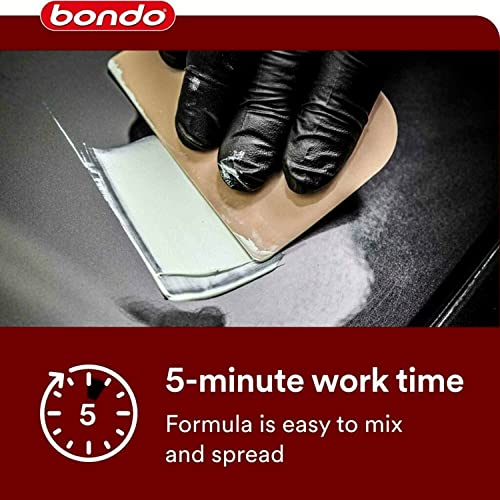 Bondo Glazing and Spot Putty, Fills Pinholes, Scratches, Minor Dings &amp; Hairline Cracks, 16 oz, 1 Tube