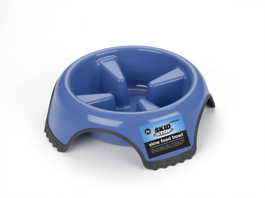 Skid Stop Slow Feed Bowl - Medium (Color May Vary)