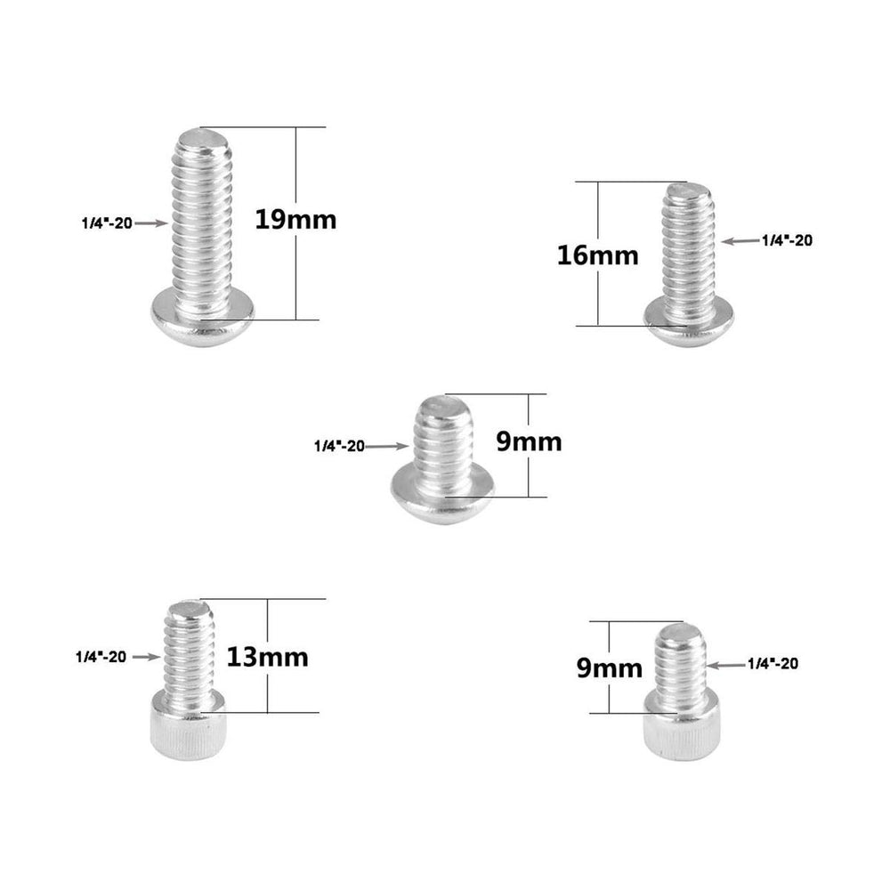 CAMVATE 1/4-20 Stainless Steel Screw Pack Multiple Type