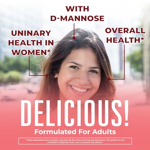 Organic Cranberry Gummies by MaryRuth&#39;s | 500mg Cranberry Supplement | Urinary Tract Health for Women | with D Mannose | Traditional Use | USDA Organic | Vegan | Non GMO | 30 Servings