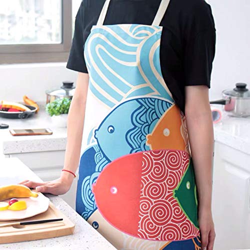 Phantomon Aprons for Women Cotton Apron Cartoon Japanes