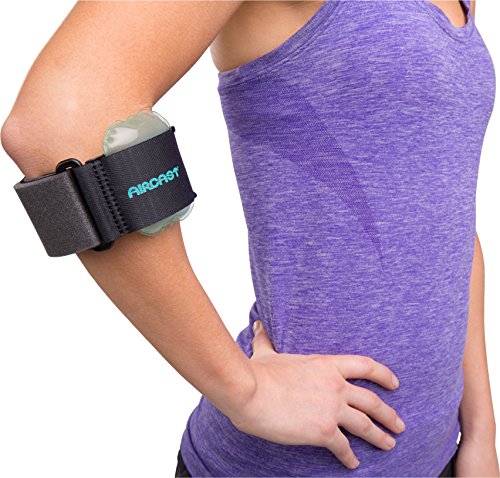 Pneumatic Armband: Tennis/Golfers Elbow Support Strap, Black