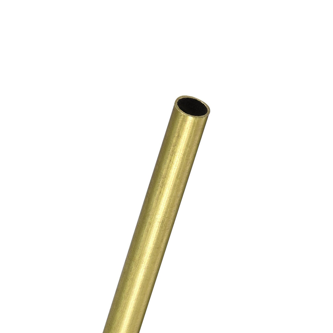 Brass Round Tube 3.5mm OD 0.25mm Wall Thickness 300mm Length Pipe Tubing 3 Pcs
