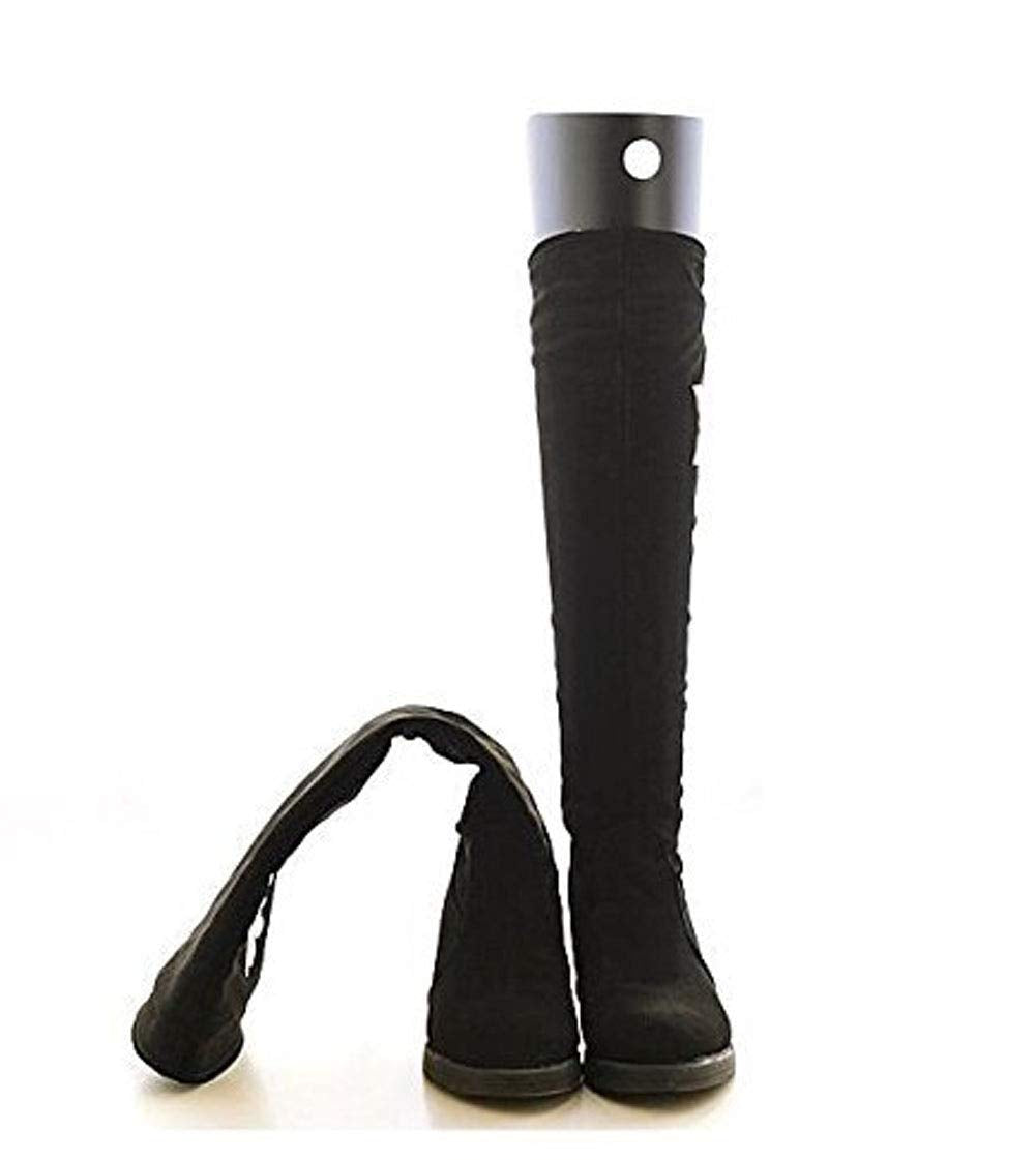 SYBL 2 Pairs(4 Sheets) Boot Shaper Form Inserts Tall Boot Support Shaper Thicken Shoe Tree Shape Holder for Women and Men,Black 16 Inches