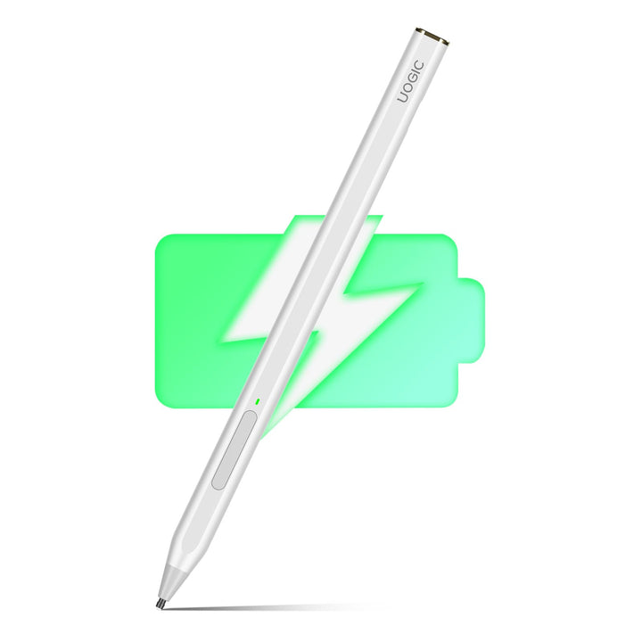 Uogic Pen for New Microsoft Surface Pro 9 &amp; Pro 8, Slim &amp; Lightweight, 4096 Pressure Sensitivity, Tilt &amp; Palm Rejection, Quick Charge, Flex &amp; Soft HB Tip, for Surface Pro/Go/Book/Studio/Laptop