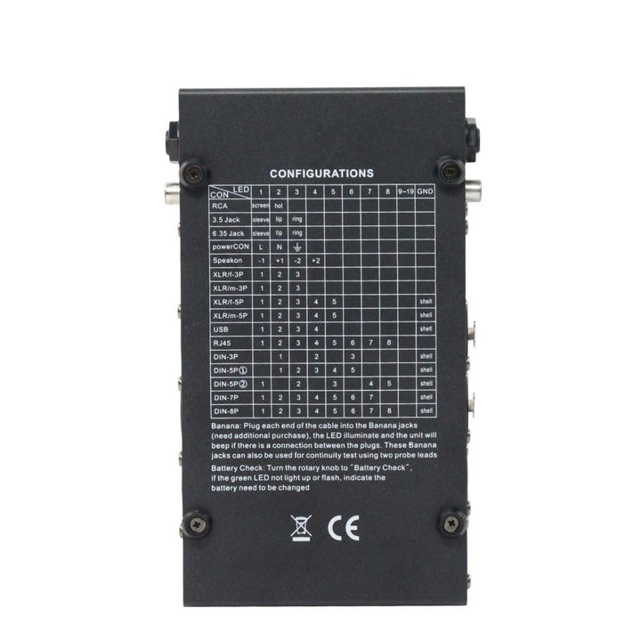 Cable Tester - Line Finder Cables Checker 8-Way Switch Wire Tracker -Support Cables, USB, RJ45, XLR,