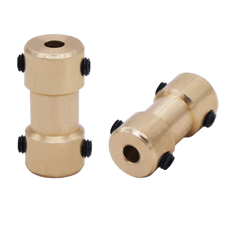 /4Pcs 2mm-3mm Brass Flexible Shaft Coupler for RC Airplane Boat Motor Transmission Connector COUPLER-GLD-2-3