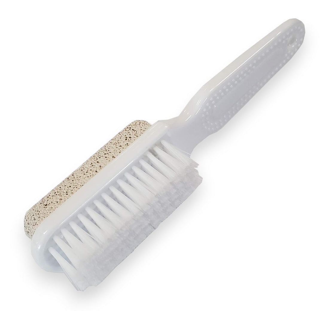 Foot Natural Bristle Brush &amp; Pumice Stone Combo - Exfoliator Pedicures Calluses Remover - Smoother Body skin, feet, elbow Scrubber for Massage SPA Sauna