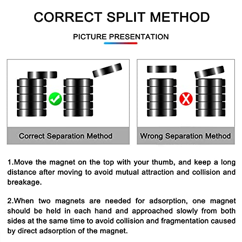 Tiny Crafts Magnets, Mini Magnets Small Round Magnets for Fridge, Miniature Models, Whiteboard, Office and Photo, 3x2mm Miniature Magnets, 120Pcs Little Magnets, Black