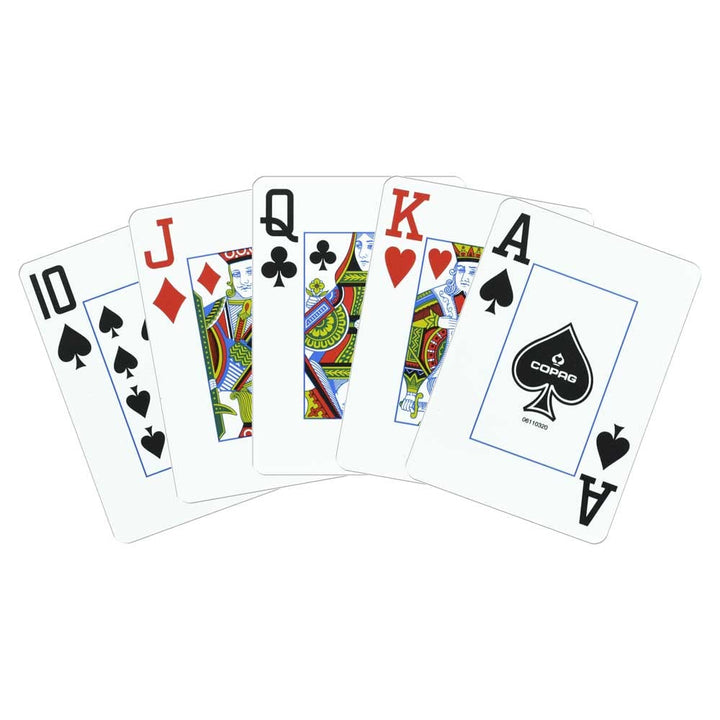 Poker Size Jumbo Index 1546 Playing Cards (Black Gold Setup)