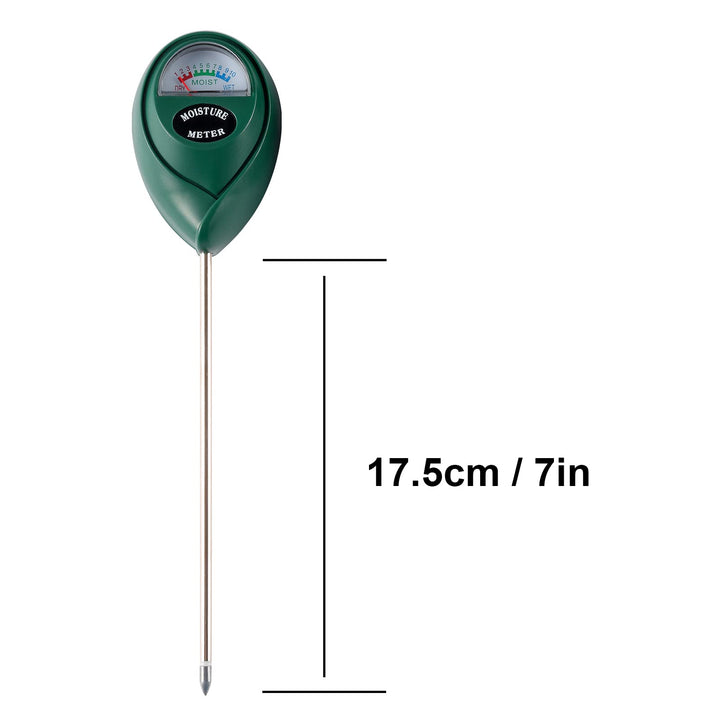 2 Packs Soil Moisture Meter, Plant Water Meter for House Plants, Soil Tester Test Kit Soil for Garden Lawn Farm Indoor &amp; Outdoor Use, No Battery Required (Black &amp; Green)