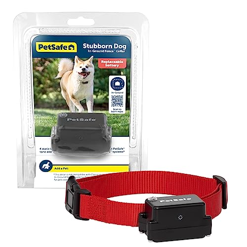 Stubborn Dog Fence Collar - Dog Electric Collar Waterproof Receiver, Battery Operated, In Ground Containment for Pets, from The Parent Company of Invisible Fence Brand