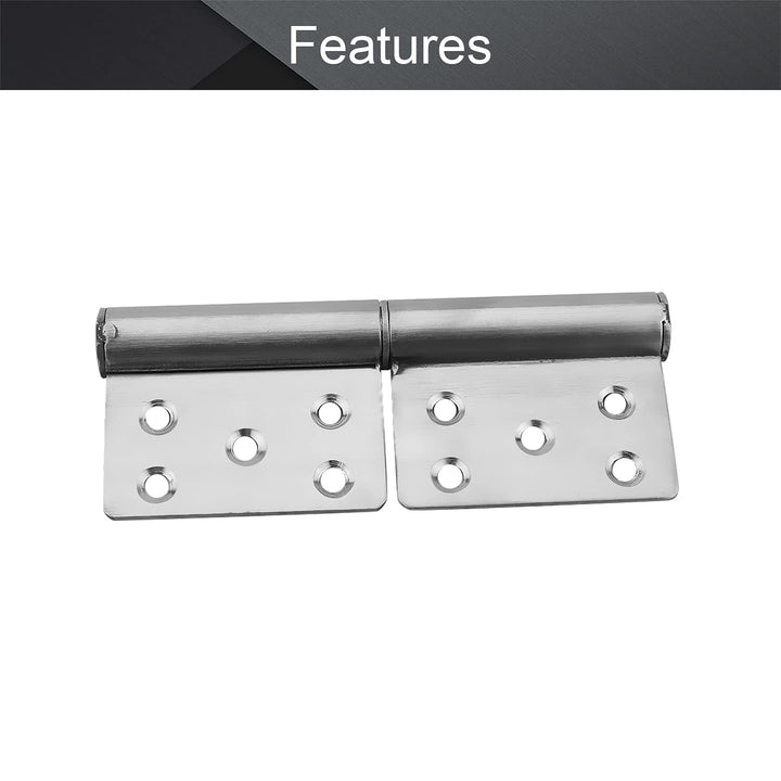 MroMax 4PCS Lift Off Hinge 4.92 x 1.38 x 0.07 Stainless