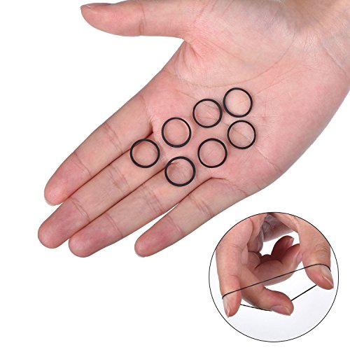 Pack Of 1000 Mini Rubber Bands Black Soft Elastic Bands For Kids Hair, Braids Hair, Wedding Hairstyle And More