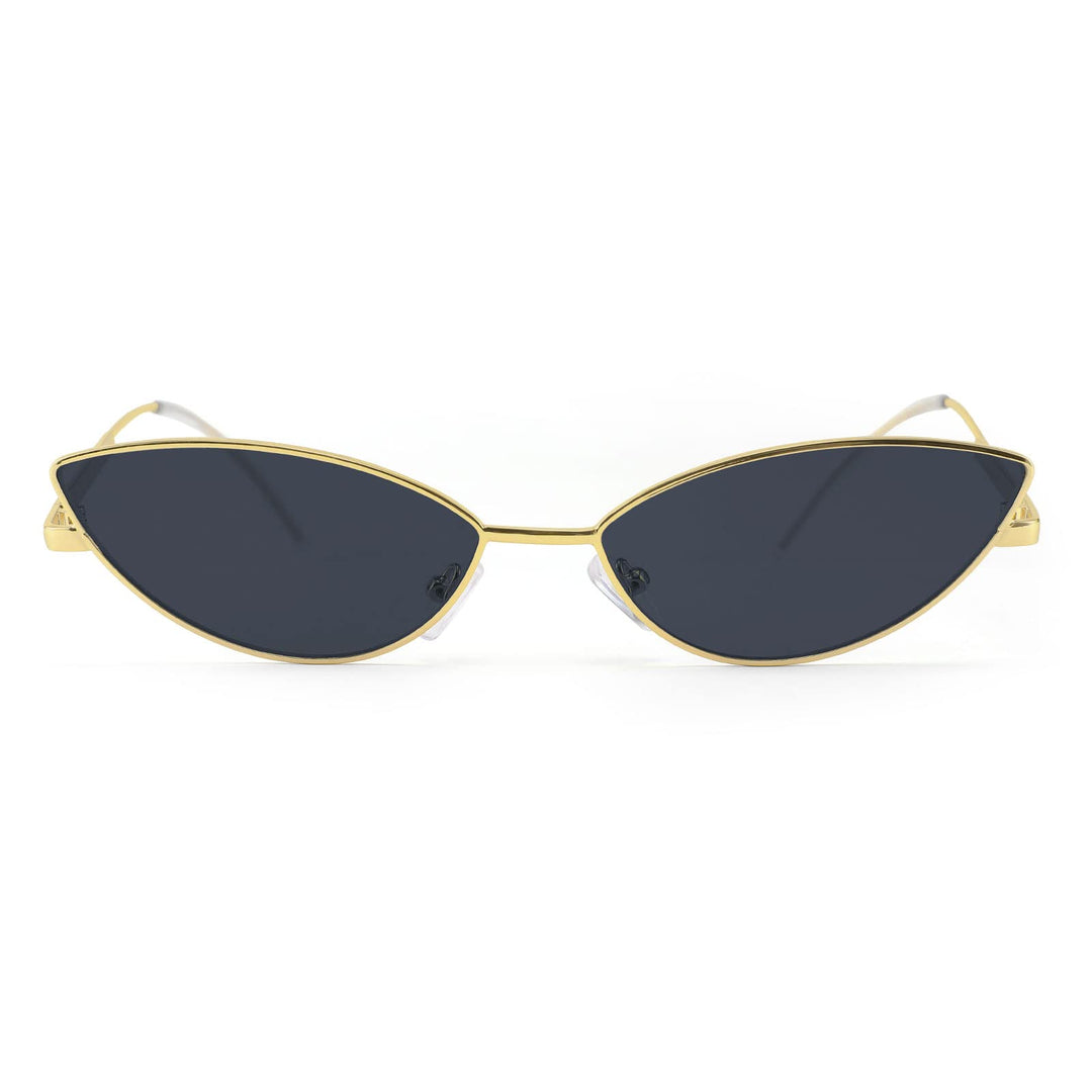 FEISEDY Fashion Designer Sunglasses Retro Small Petals 