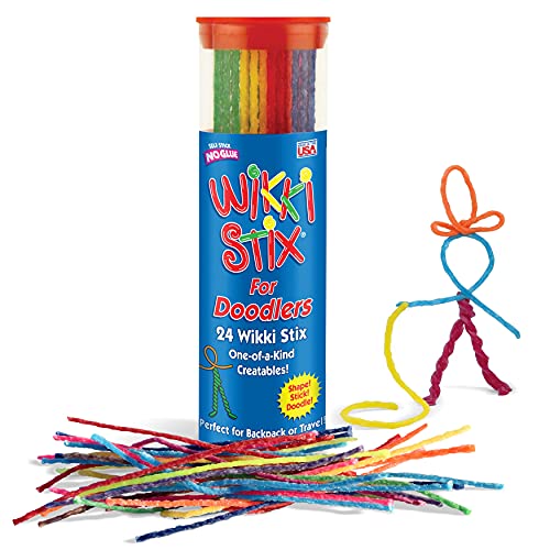 for Doodlers - Kid&#39;s Travel Essential: Portable Creativity On-The-Go! Pack of 24 in Neon and Primary Colors. Made in USA ! 3 &amp; Up.