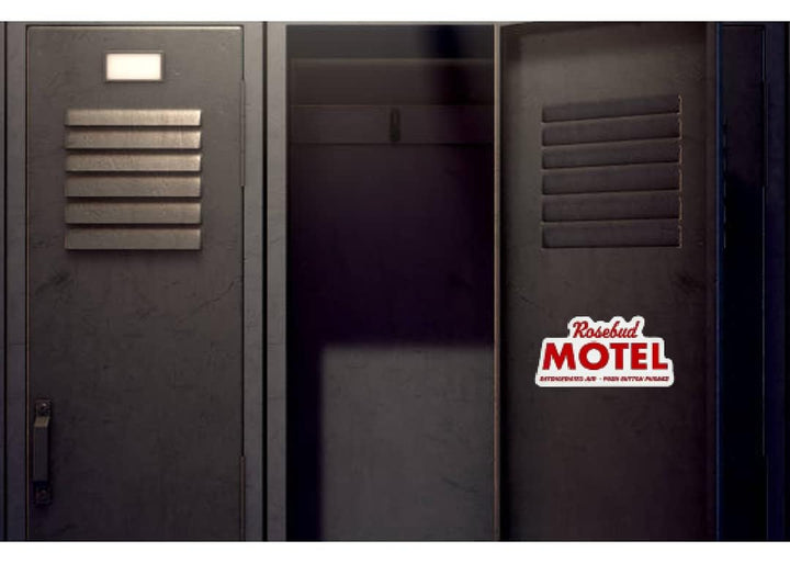Schitt Swag Creek Large Magnet - Rosebud Hotel Logo - 6.7 by 3.3 - David, Alexis, Johnny &amp; Moira - Perfect for The Refrigerator, Dorm, Garage, Locker, Vehicle and More! (Large 6.7 by 3.3)