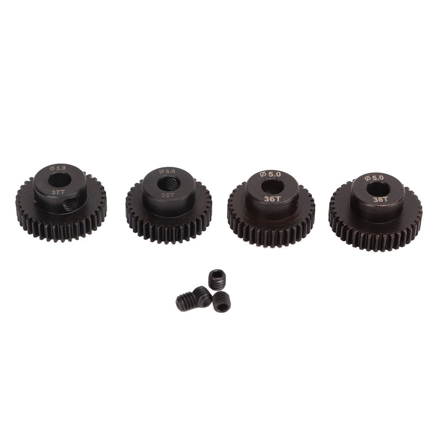 48Dp Motor Pinion Gear, 5.0Mm Molybdenum Alloy Steel Pinion Gear Set Include 35T 36T 37T 38T Motor Accessories for Rc Car Car Model Accessory
