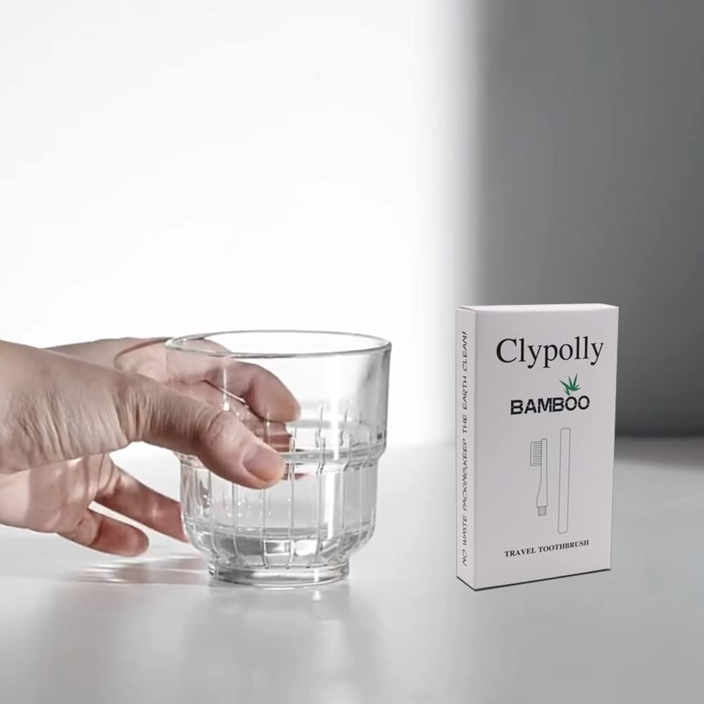 Clypolly Soft Bristle Travel Folding Toothbrush Kit ,Sm