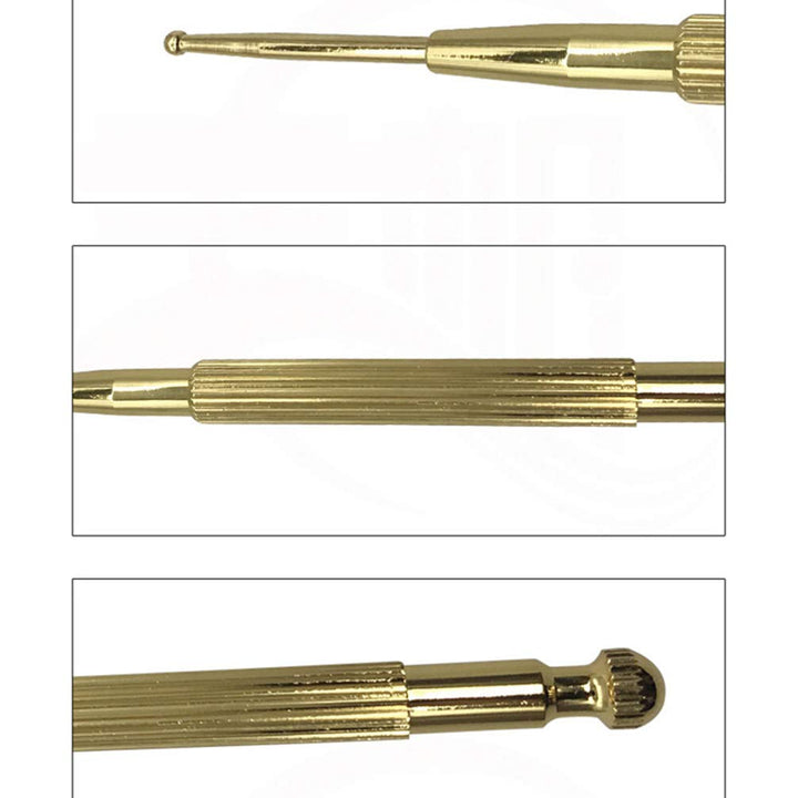 ULTECHNOVO 2pcs Copper Ear Body Point Probes Spring Loa