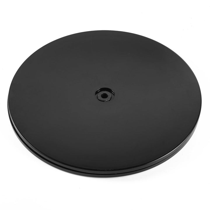 9 inch Lazy Susan Turntable Black Acrylic Ball Bearing Rotating Tray for Spice Rack Table Cake Kitchen Pantry Decorating TV Laptop Computer Monitor, 50-lb Load Capacity (360° Rotation)