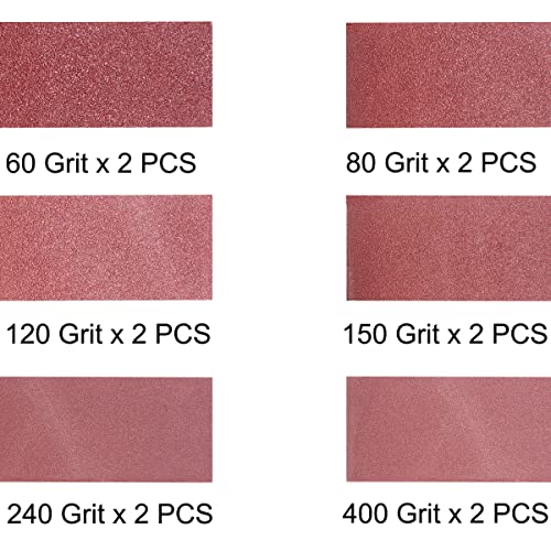 M-jump 12 PCS 4 x 36 inch Aluminum Oxide Sanding Belt K
