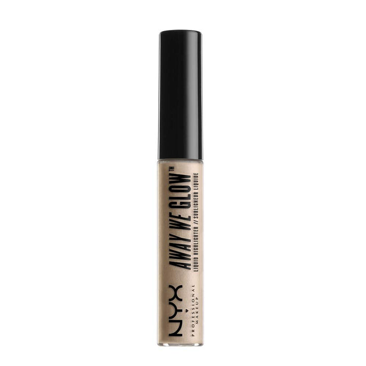 NYX Professional Makeup Away We Glow Liquid Highlighter, Crystal Glare, 0.22 Fluid Ounce