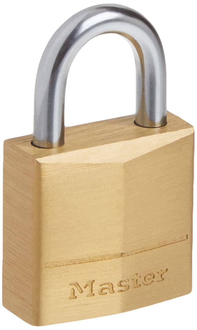 Padlock, Solid Brass Lock, 3/4 in. Wide, 120Q (Pack of 4-Keyed Alike)