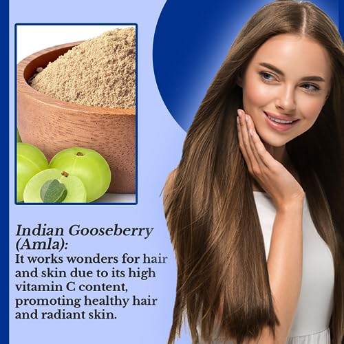 Pride Of India - Indian Amla (Amalaki) Gooseberry Berry Herbal Hair & Skin Care Powder, Half Pound, 100% Natural, 8oz