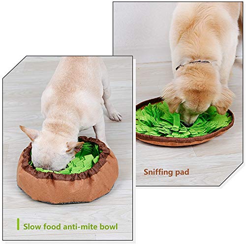 Pet Snuffle Mat for Dogs, Interactive Feed Game for Boredom, Encourages Natural Foraging Skills for Cats Dogs Bowl Travel Use, Dog Treat Dispenser Indoor Outdoor Stress Relief