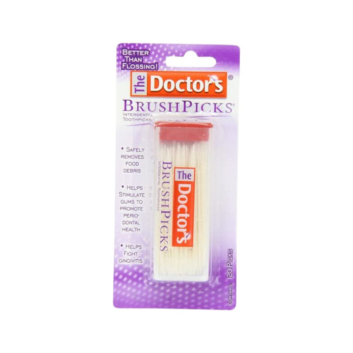 The Doctor&#39;s Brushtal Toothpicks | 120-Picks per pack | (3-Pack)