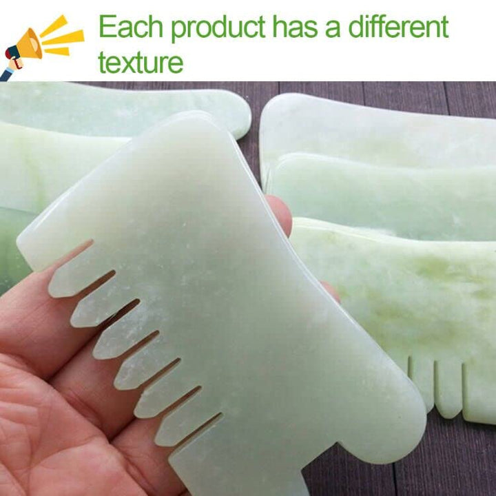 EQLEFÃ‚® Jade Gua Sha Scraping Massage Tool Jade Guasha