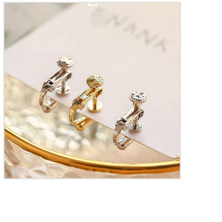 40 Pieces Clip-on Earring Converter with Post for DIY Earring, 20 Pairs Earring Clip Earring Jewelry Making Findings, 2 Styles