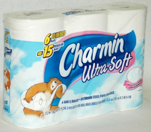 Ultra Soft Bathroom Tissue 6 Jumbo Rolls = 15 Regular Rolls