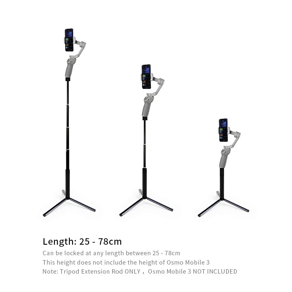 MAXCAM Selfie Stick Tripod Extension Rod for DJI OM 5 4