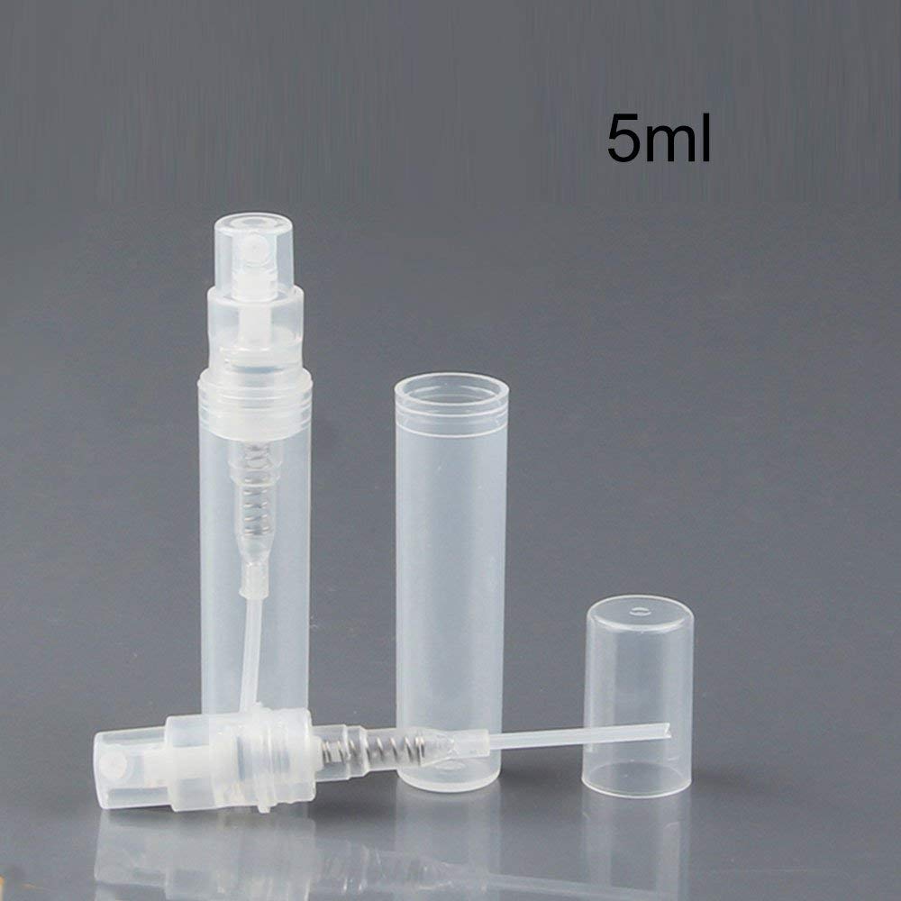 [10Pcs/Pack]Frosted Plastic Tube Empty Refillable Perfume Bottles Spray for Travel and Gift,Mini Portable pen (10Pcs/Pack,10ml x 6Pcs + 5ml x 4Pcs)