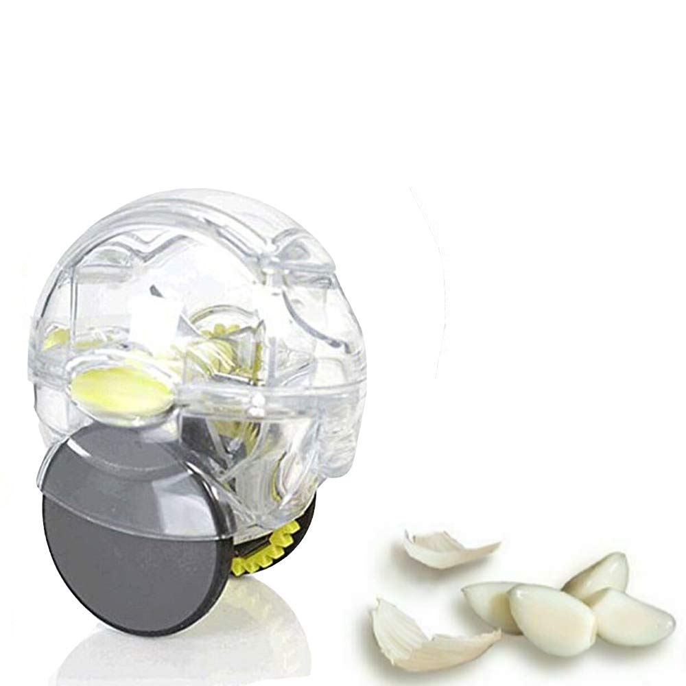 Nspired Living Garlic Mincer, Rolling Garlic Chopper, Garlic Roller, Garlic Peeler, Garlic Crusher, Chef Kitchen Tools, Easy to Clean, Just Rinse Green