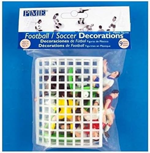 Soccer Toppers for Cake and Cupcakes, Set of 9