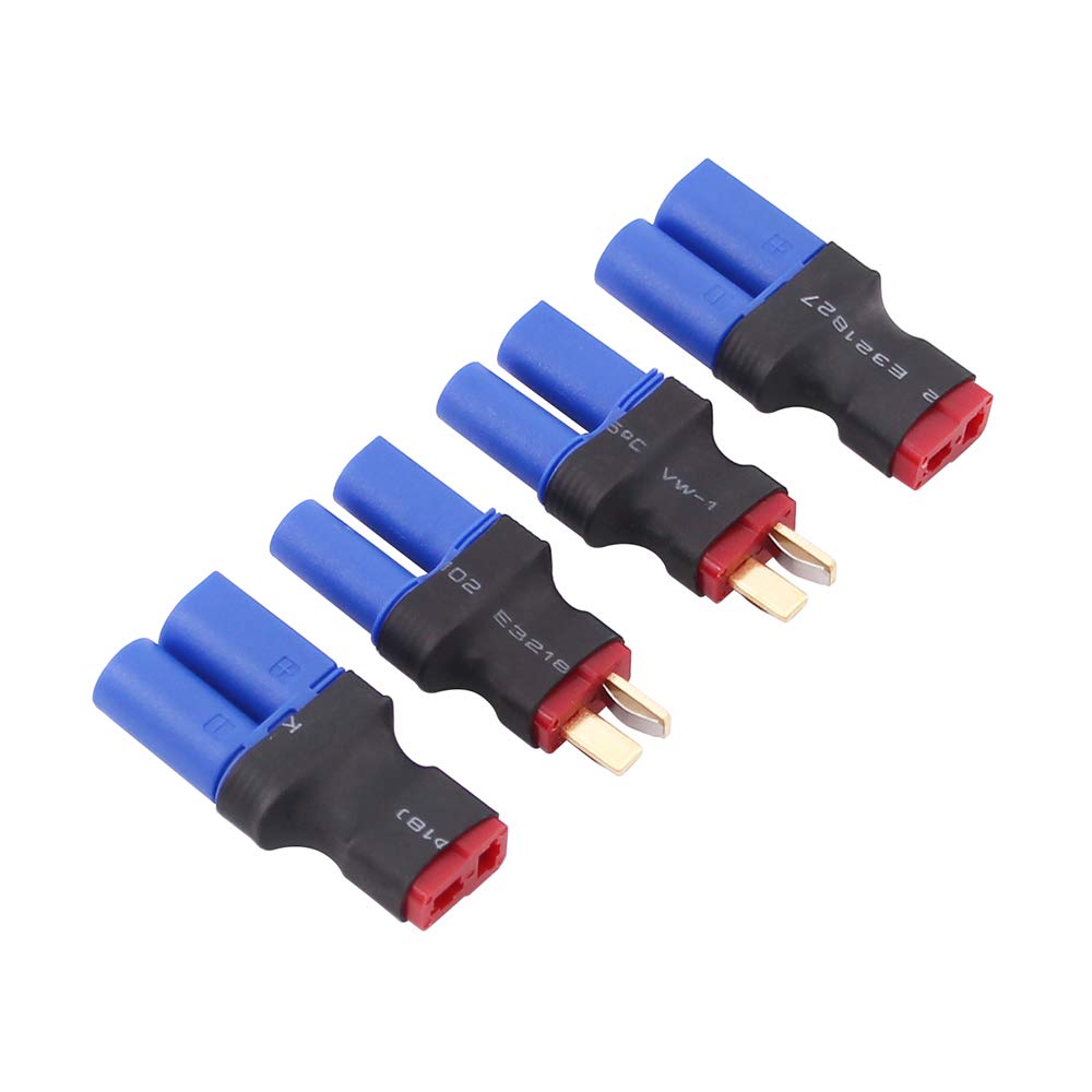 4pcs EC5 to T-Plug Style Male Female RC Connector Adapter(C82-4)