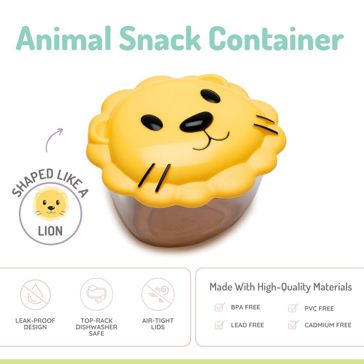 melii Animal Snack Containers with lids - Food Storage 