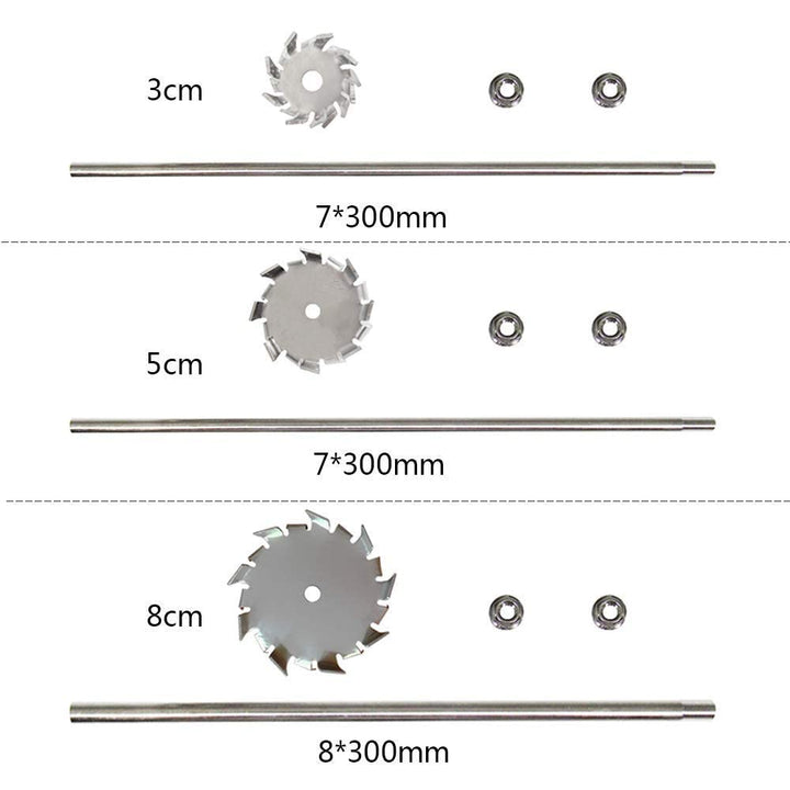 Dispersing Disc Dispersion Impeller Dispersing Machine Blade Paddle Impeller Stainless Steel 6cm Disc with 8X300mm Rod (2.36disc with 0.31X11.8Rod)